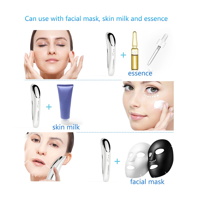TOUCHBeauty-masajeador Facial con vibración Sónica, dispositivo de cuidado de la piel sin arrugas, limpiador hidratante profundo, para la piel del rostro, TB-1666