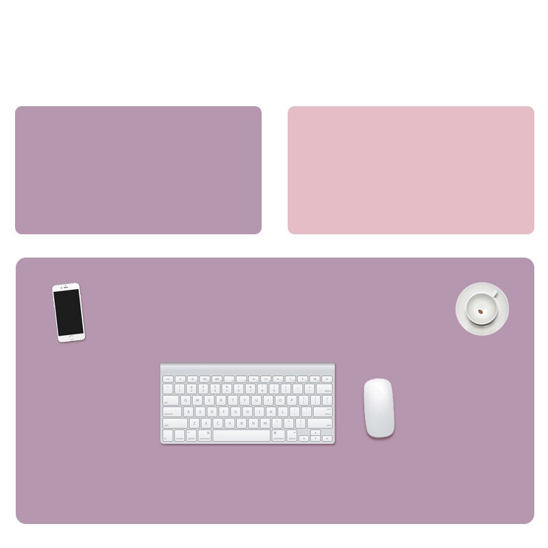 Mouse Pad Extra Large PU Leather Double-sided Anti-slip Writing Gaming Desk Mats Keyboard Mats Laptop Mouse Mat for Office Home: 300x600x1.8mm I