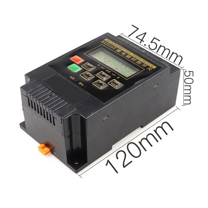 KG316T AC380V Din Rail LCD Digital Programmable Electronic Timer Switch Digital Timer Controller