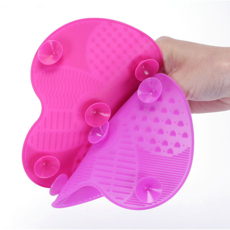 Siliconen borstelreiniger Cosmetische make-up Wasborstel Gel Reinigingsmat Foundation Make-upborstelreiniger Pad Scrubbe Board