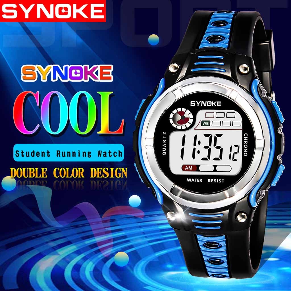 kids watch Children's Watches Two-color Large Screen Student Wristwatches Children's Sports Waterproof Electronic Watch Relogio