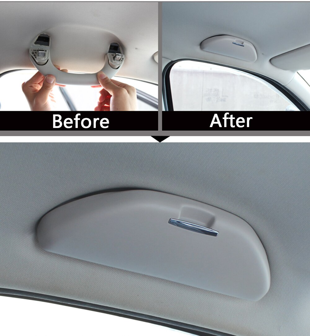 Auto Brillenkoker Zonnebril Houder Opbergdoos Fit Voor Vw Polo 6R Voor Skoda Rapid Octavia Fabia Superb Zonnebril Houder