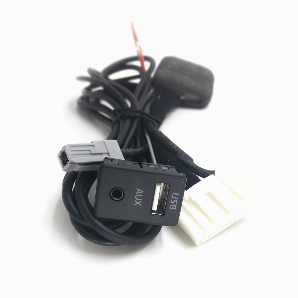 Auto Diy Aux Usb Kit Usb/Aux Panel Schakelaar 28Pin Poort Voor Toyota Corolla Rav4 Highlander Land Cruiser Camry