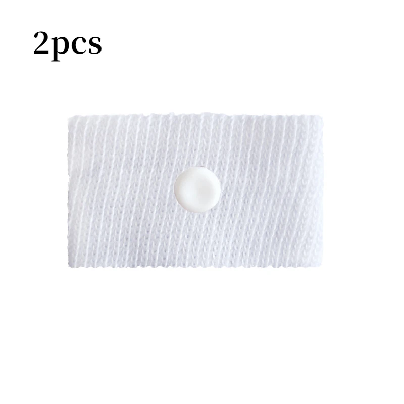 2 uds viaje mañana mareo muñequera Anti Nausea coche Van mar avión pulsera Anti-movimiento mareo pulsera correa barcos: Blanco