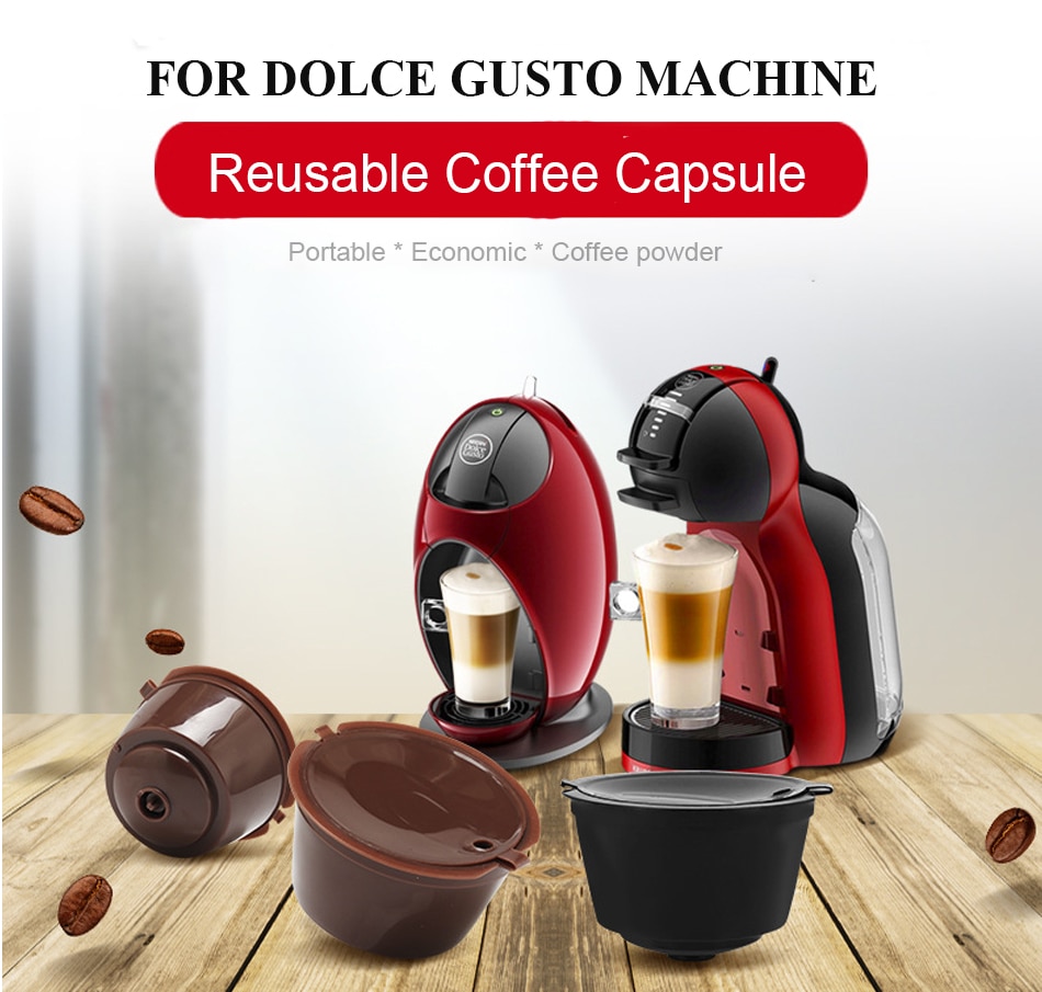 Herbruikbare Dolce Gusto Koffie Capsule Plastic Hervulbare Dolce Gusto Koffie Capsule Fit Voor Nescafe Koffie Machine