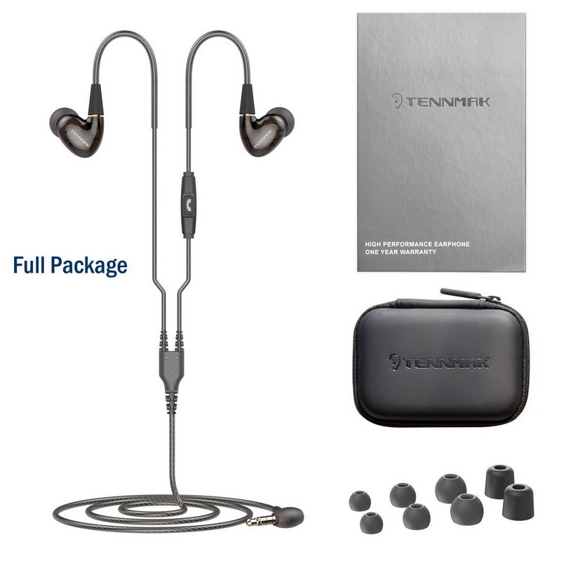 TENNMAK Pro Dual Drivers In Ear Sport MMCX Detachable Earphone Vs SE215 SE535 --- Version