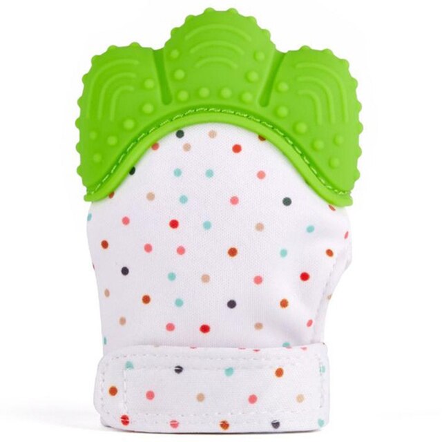 Anneau de dentition en Silicone sans BPA pour bébés, jouets, brosse à dents, soins dentaires, perles d'allaitement, pour enfants: green1