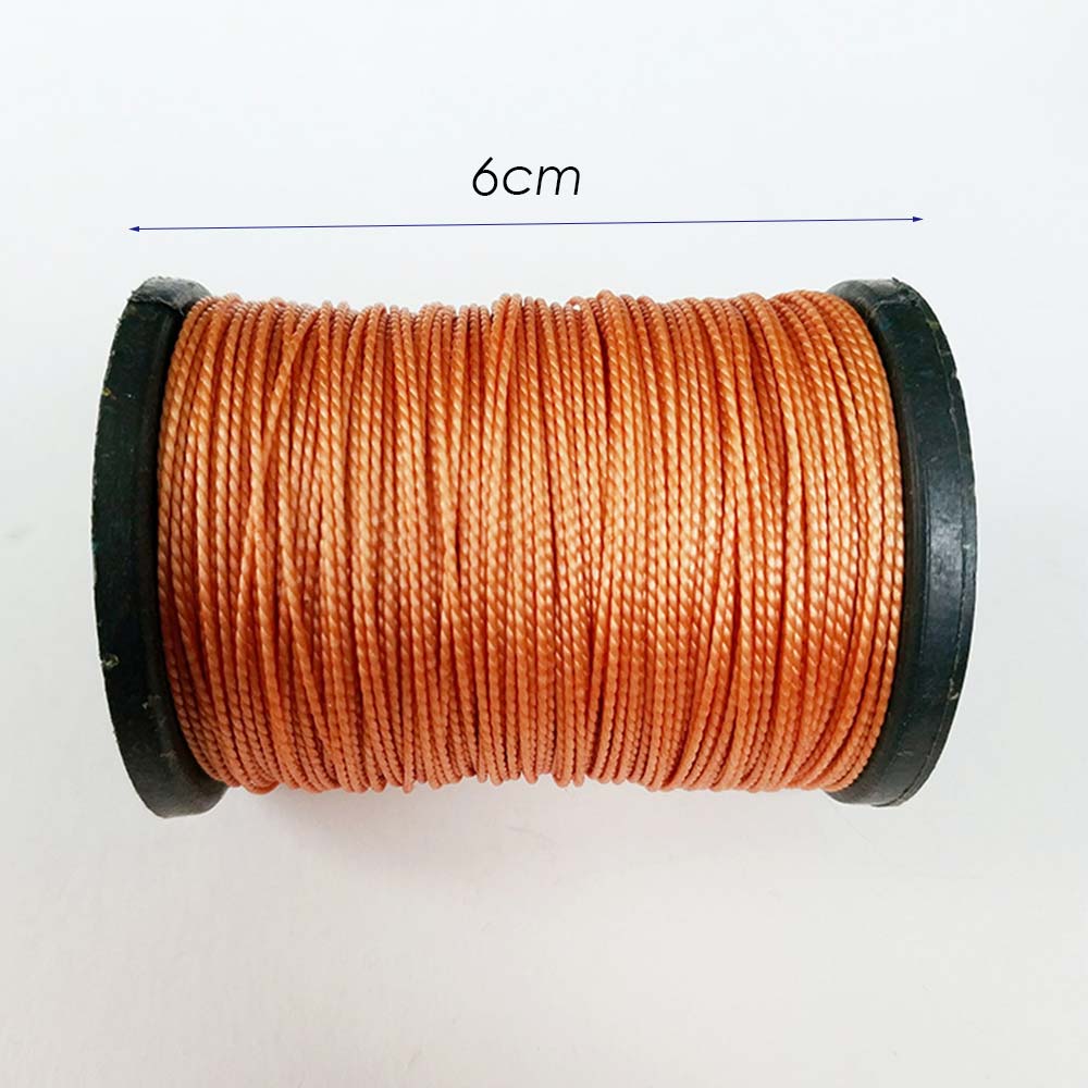 Hilos de coser de 75m, hilo encerado de nailon resistente, para zapatos de reparación artesanal, negro/blanco/marrón