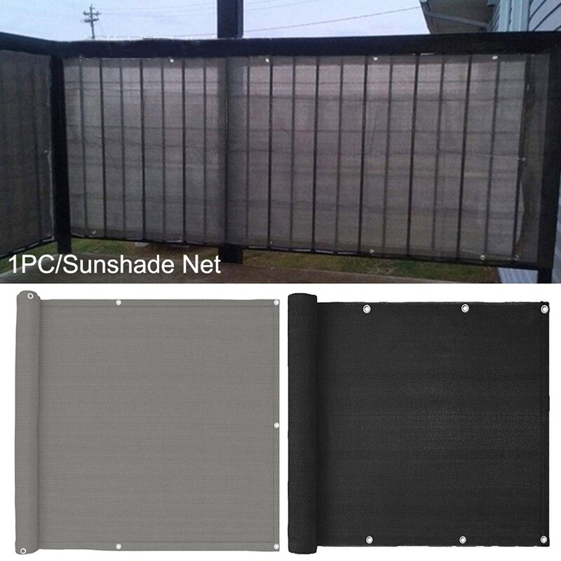 Balcony Privacy Screen Cover Mesh Windscreen UV Protection Weather-Resistance with Cable Ties