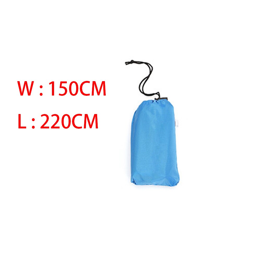 Multifunctional Camping Mat 420D Oxford Cloth Picnic Mat Awning Sun Shelter Beach Outdoor Garden Canopy Sunshade Tent Shade: Blue 150cm