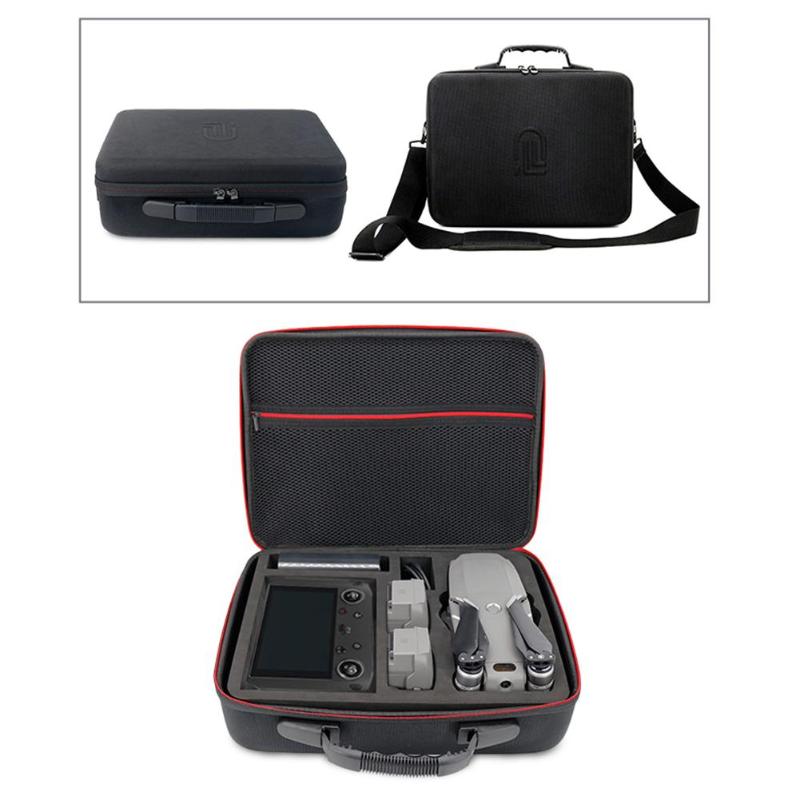 Vandtæt håndholdt opbevaringspose høj komfortabel bærbar delikat skuldertaske etui til dji mavic 2 pro / zoom drone