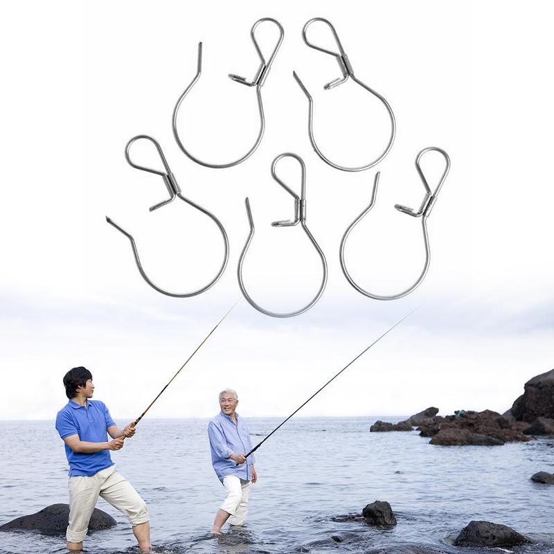 Live Fish Lock Steel Buckle Fishing Tackle Snaps Portable Accessories Q8H7