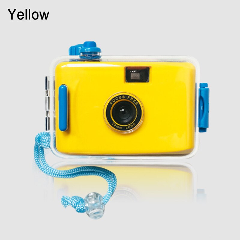 KOMERY Newest Film Camera Good Children's Camera No Need Battery Required Underwater Waterproof Cute Kid’s Camera: Yellow / Film Camera