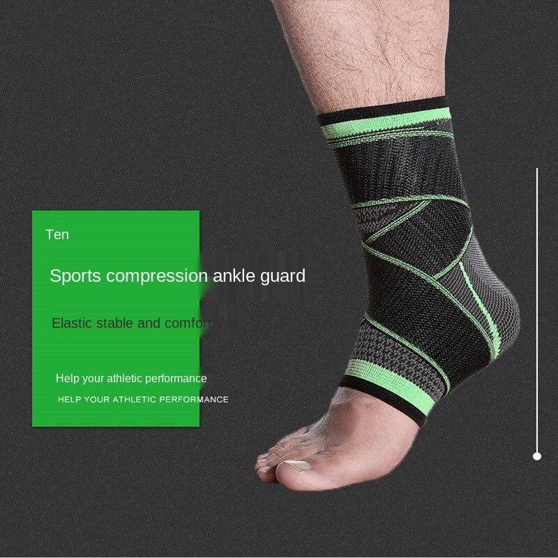 1Pcs Sport Enkelbrace Compressie Strap Mouwen Ondersteuning 3D Weave Elastische Bandage Voet Beschermende Kleding Gym Fitness