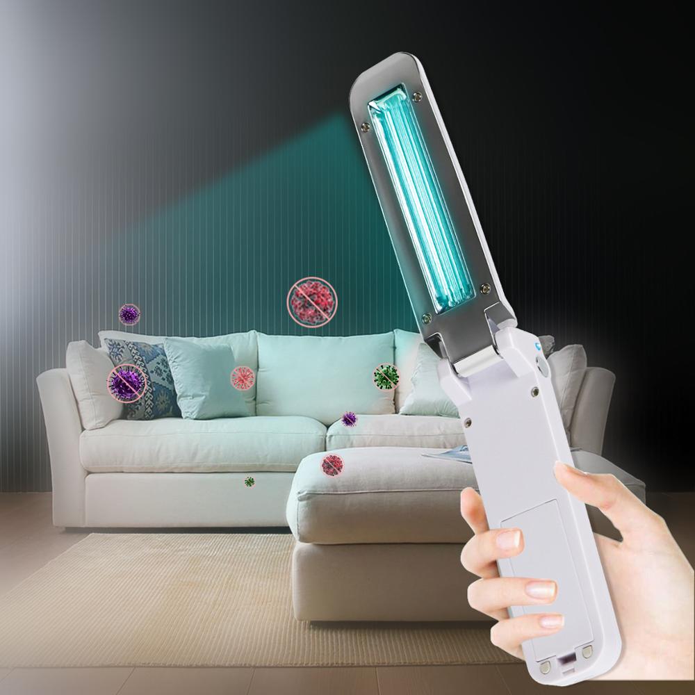 Uv Wand Led Lamp Zonder Ozon Draagbare Handheld Vouwen Outdoor Reizen Indoor Wc Ultraviolet Uvc Quartz Licht Led Lamp Nail