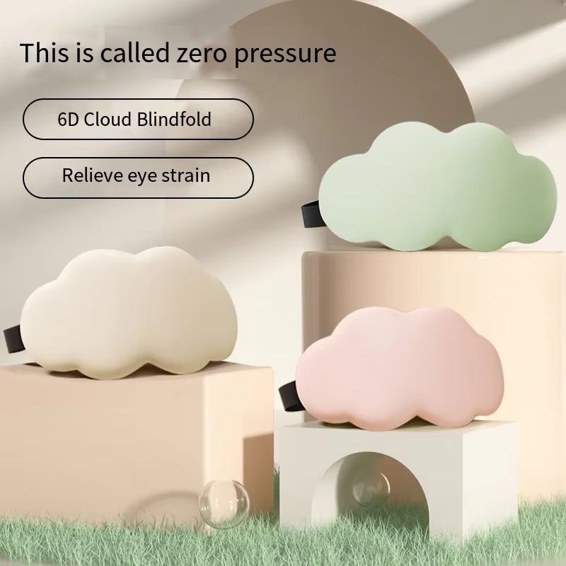 1PC Cloud 6D Oogmasker Slaap Verduisterend Ademend Driedimensionaal Oogmasker Mannen en Vrouwen Dutje Prachtige Slaap Speciale Oogmaskers