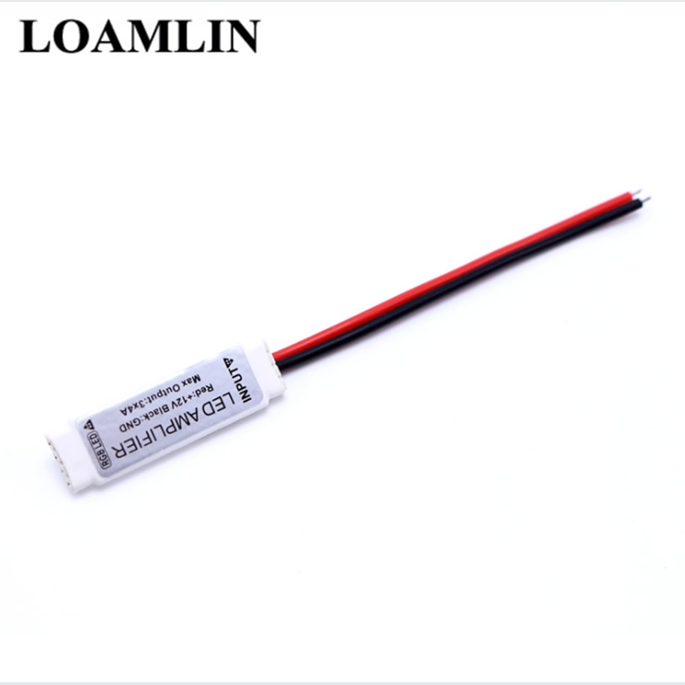 Mini LED Amplifier Controller DC12V For 5050 3528 Rgb Strip Optical Signal Amplifier 12V 3 * 4A 6A 12A 144W LED Strip