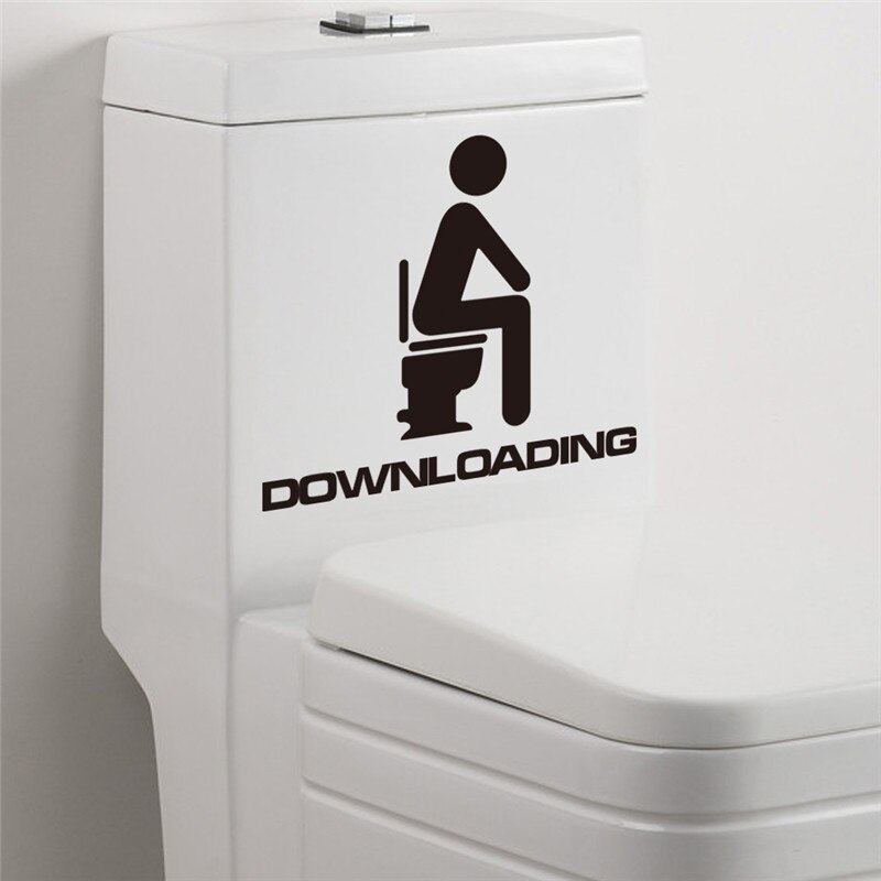 Toilet Entrance Sign Door Sticker For bathroom accessories Public Place Home Decoration Pattern Wall Decals Mural Art