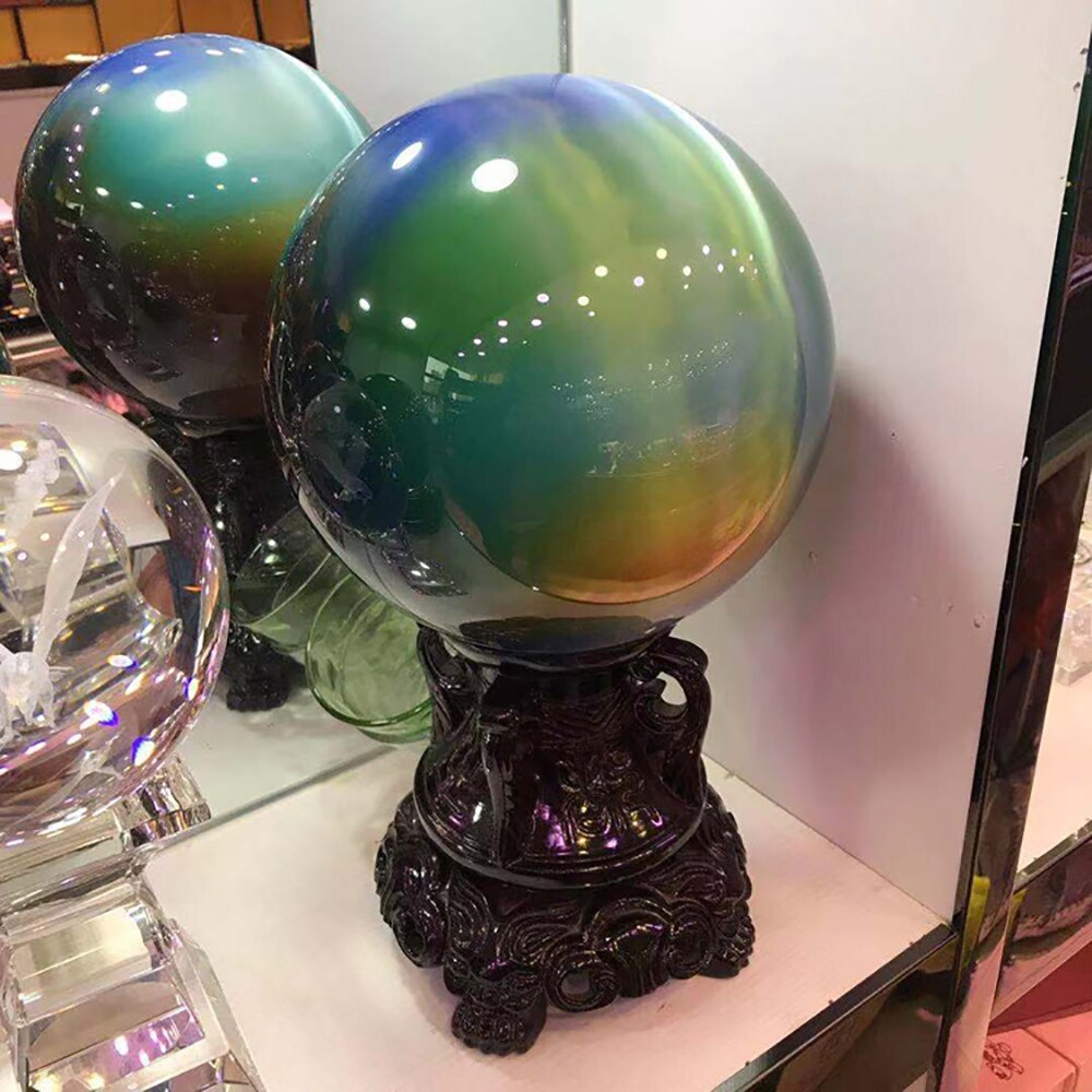 Boule de cristal C20 en résine gorille, support artisanal, sphère d&#39;exposition, décoration créative pour bureau