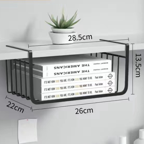 Metall Eisen Küche Organizer Regal Schreibtisch Schrank Lagerung Gestell Unter Tisch Hängen Gittergewebe Korb Kleiderschrank Halfter: Licht Grau