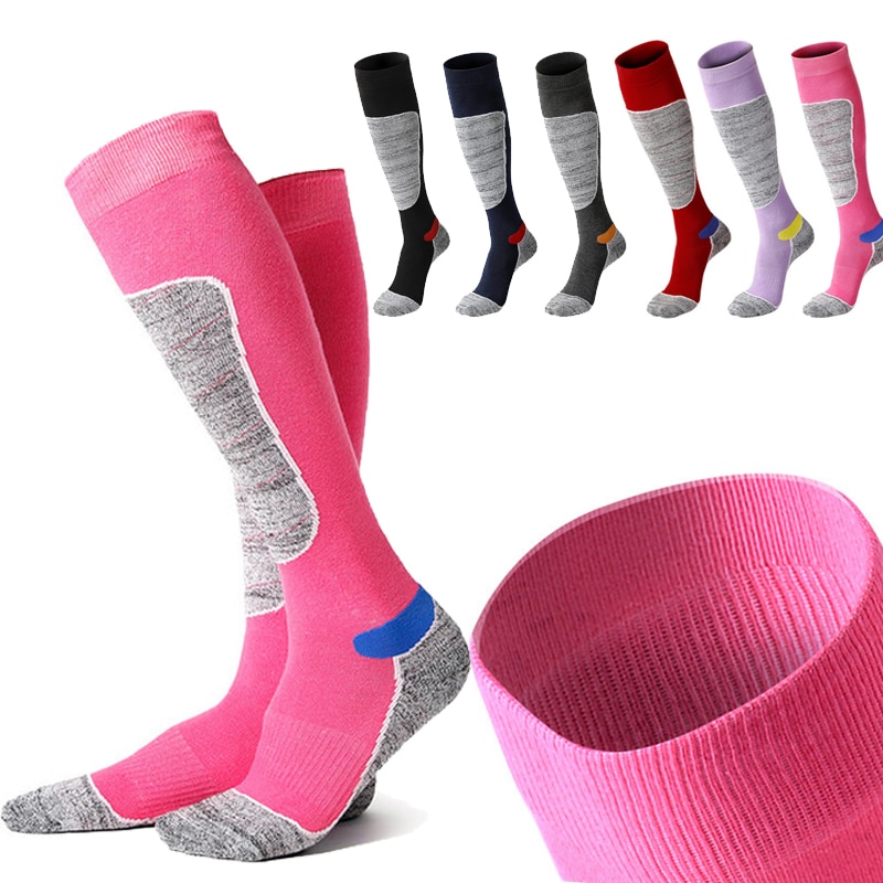 Männer Frauen Winter warm Thermische Ski Socken Dicker Baumwolle Sport Snowboard Radfahren Skifahren FußBall Socken Thermosocks Beinlinge socke