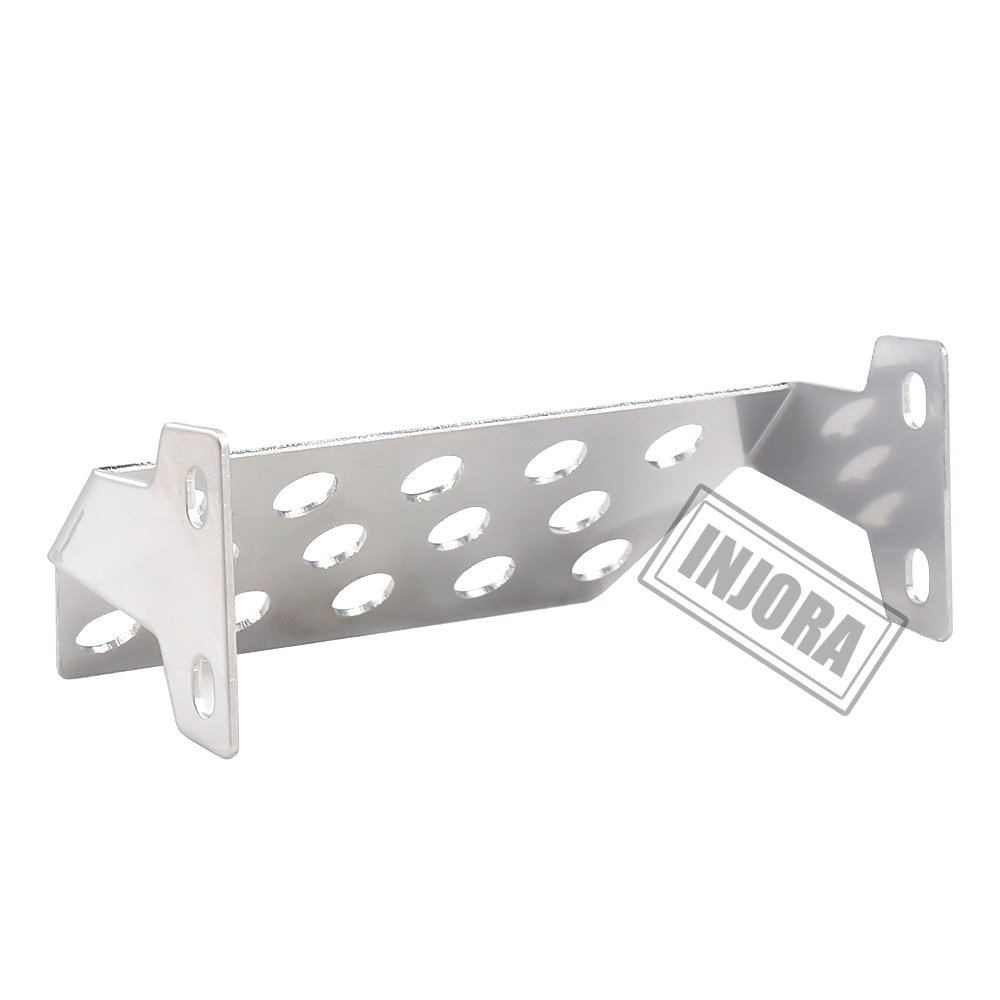 INJORA, Armadura de chasis de Metal, placa protectora de eje para 1/10 RC Crawler Axial SCX10 II 90046 90047 90059 90060, piezas de mejora