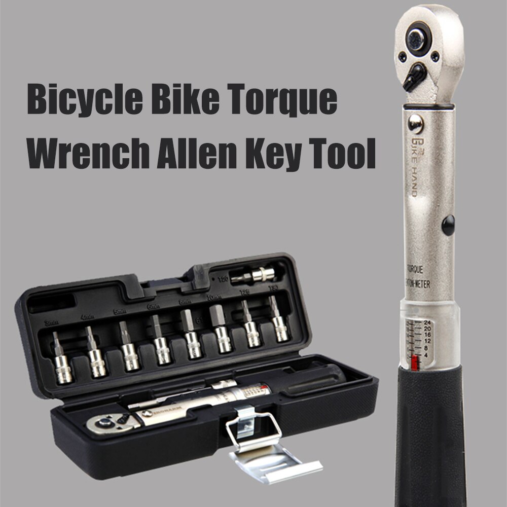 BIKEHAND Taiwan YC-617-2S Bicycle Bike Torque Wrench Allen Key Tool Socket Spanner Set Kit Cycling Repair Tool Kits