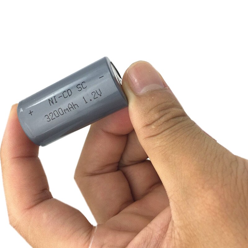 12PCS 3200mah rechargeable battery sub c battery SC 3200mah 1.2v battery replacement 1.2 v with tab