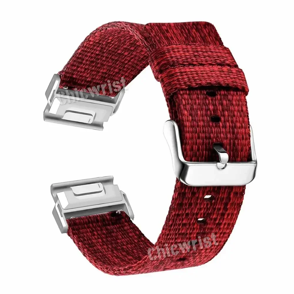 26mm 22mm nylon klokkereim til garmin watch fenix 8 7x 6x 7 5 6 pro 5x tactix 7 pro armbånd stropp smartklokke erstatningsarmbånd: Sølvhvit / 22mm