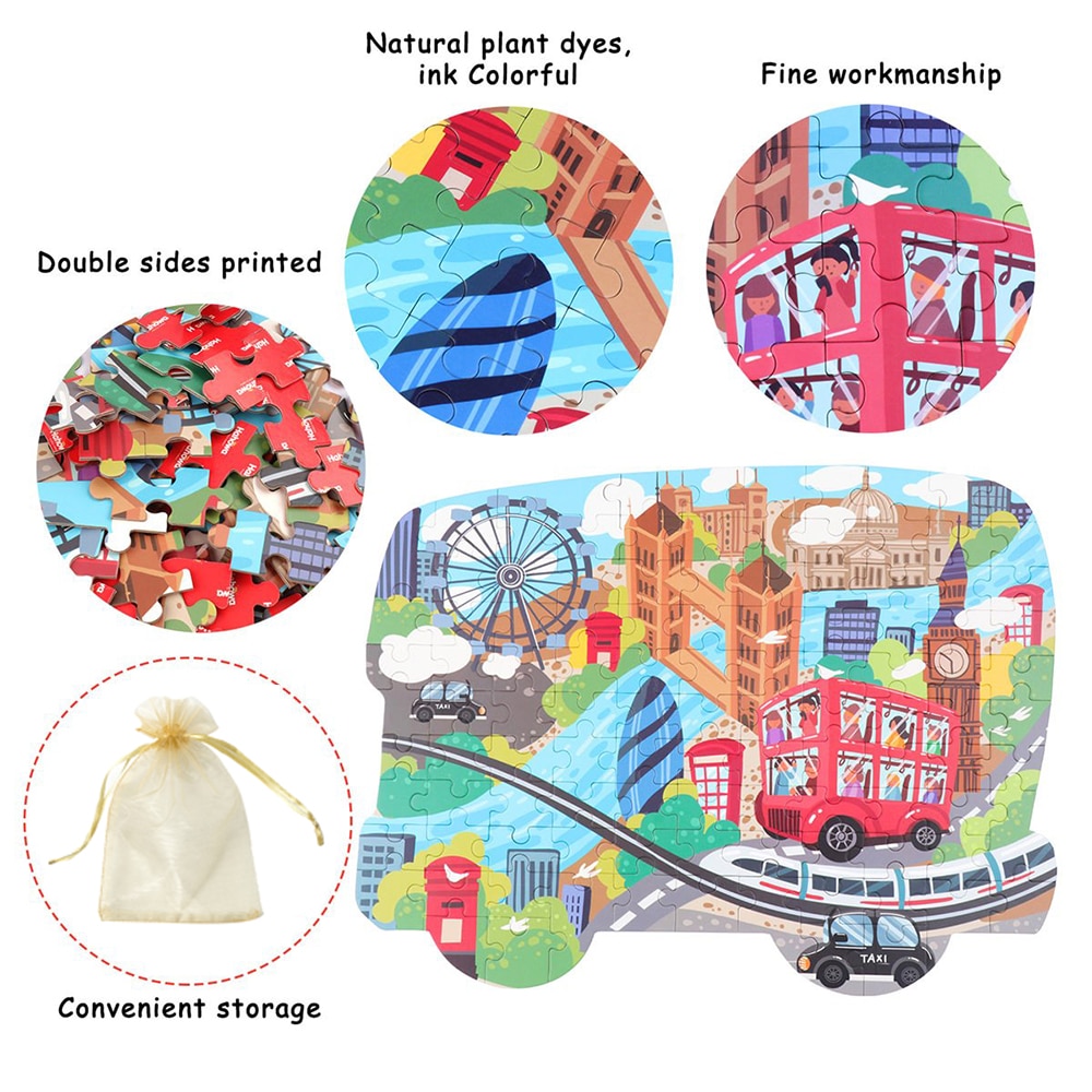 Dinosaur puzzles for children, educational learning toy, animal puzzle for children aged  ab 3 years, table game, toy