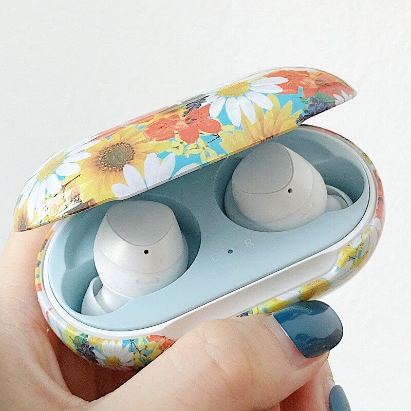 Retro Bloem Marmer Pc Matte Oortelefoon Case Voor Samsung Galaxy Buds + Plus Cover Voor Galaxy Knoppen Bluetooth Draadloze Headset case: GB21