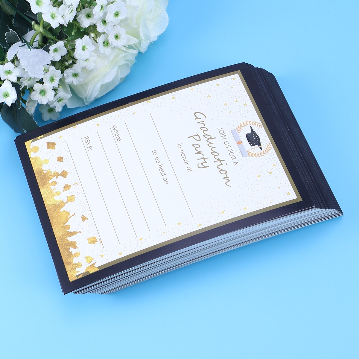 48pcs Graduation Party Invitations Cards Graduation Party Favors: Picture 148pcs