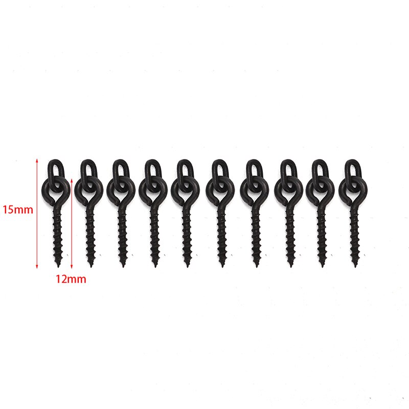 Karper Vissen Haak Stoper Stop Aas Boilie Schroef Met Ronde Link Loop Ronnie Rig Karper Vissen Accessoires Visgerei 10/20Pcs: A