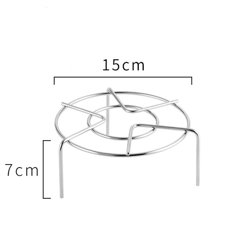 Stainless Steel Steamer Rack Multi Purpose Steam Tray Stock Pot Steaming Tray Stand Kitchen Cookware Rice Cooker Cooking Tool: 15cm x 7cm