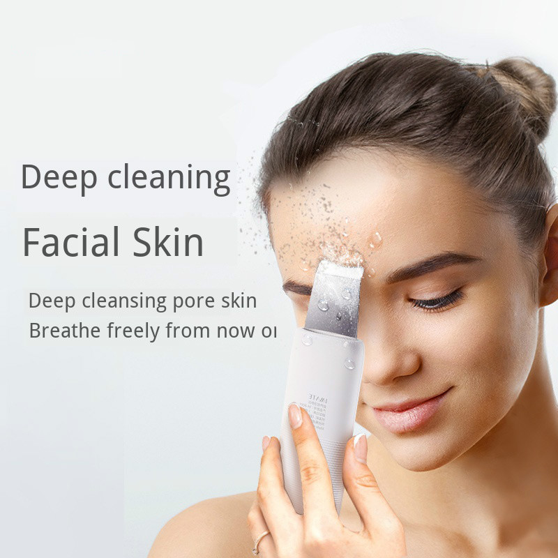 Ultrasoon diepe gezichtsreiniging whitening huidscrub verwijdert vuil mee-eters vermindert rimpels vleklifting versteviging poriënreiniger
