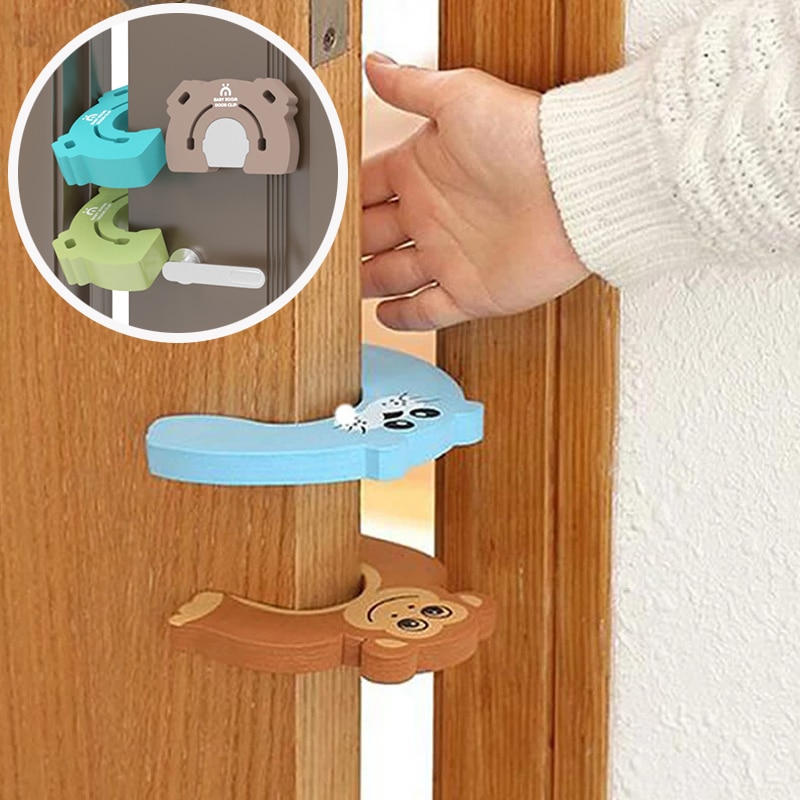 Baby Veiligheid Zorg Deurstopper Geen Hand Geen Klem Plotselinge Close Noise Eva Cartoon Deuropeningen Gates Decoratieve Kids Kinderen Bescherming