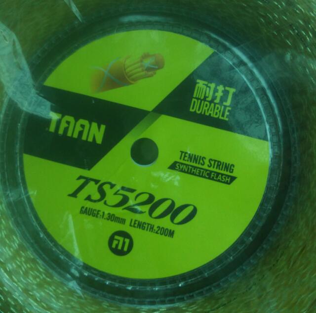 100% Authentieke Taan TS-5200 Tennis String Reel String 100% Origianl/Tennis String/Tennisracket