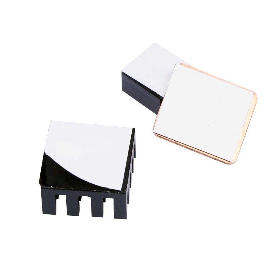 15pcs/lot Raspberry pi 4 B heatsink kit aluminum +copper heat sink cooling cooler parts for raspberry pi 4/3/2/B/B+ Model B/B+