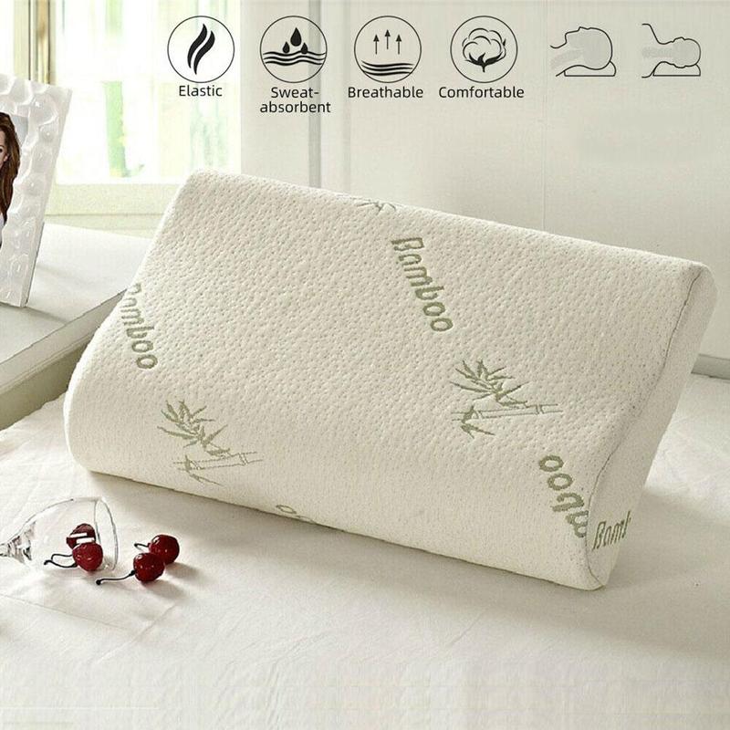 Memory Foam Kussen Nek Massage Ergonomische Curve Cervicale Bed Slapen Nek Kussens Nekkussen Orthopedische Massage Hoofd Cush W0P5