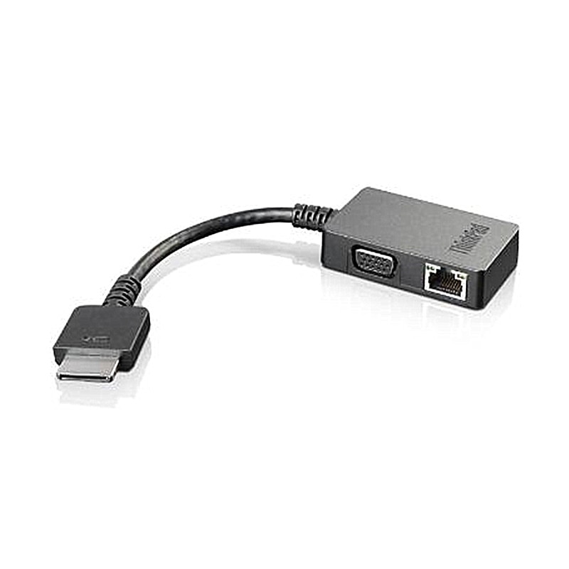 Lenovo ThinkPad OneLink + zu VGA/RJ45 Adapter (Schwarz) Neue IBM ThinkPad 13/Gen 2, yoga 260, yoga 460 X1 yoga 1st,yoga 14