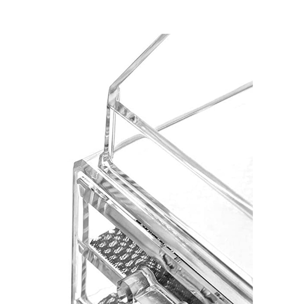 Tiroir en plastique Transparent Transparent, organiseur de bureau boîte de rangement de bureau, organiseur acrylique pour le maquillage et les cosmétiques mallette de rangement