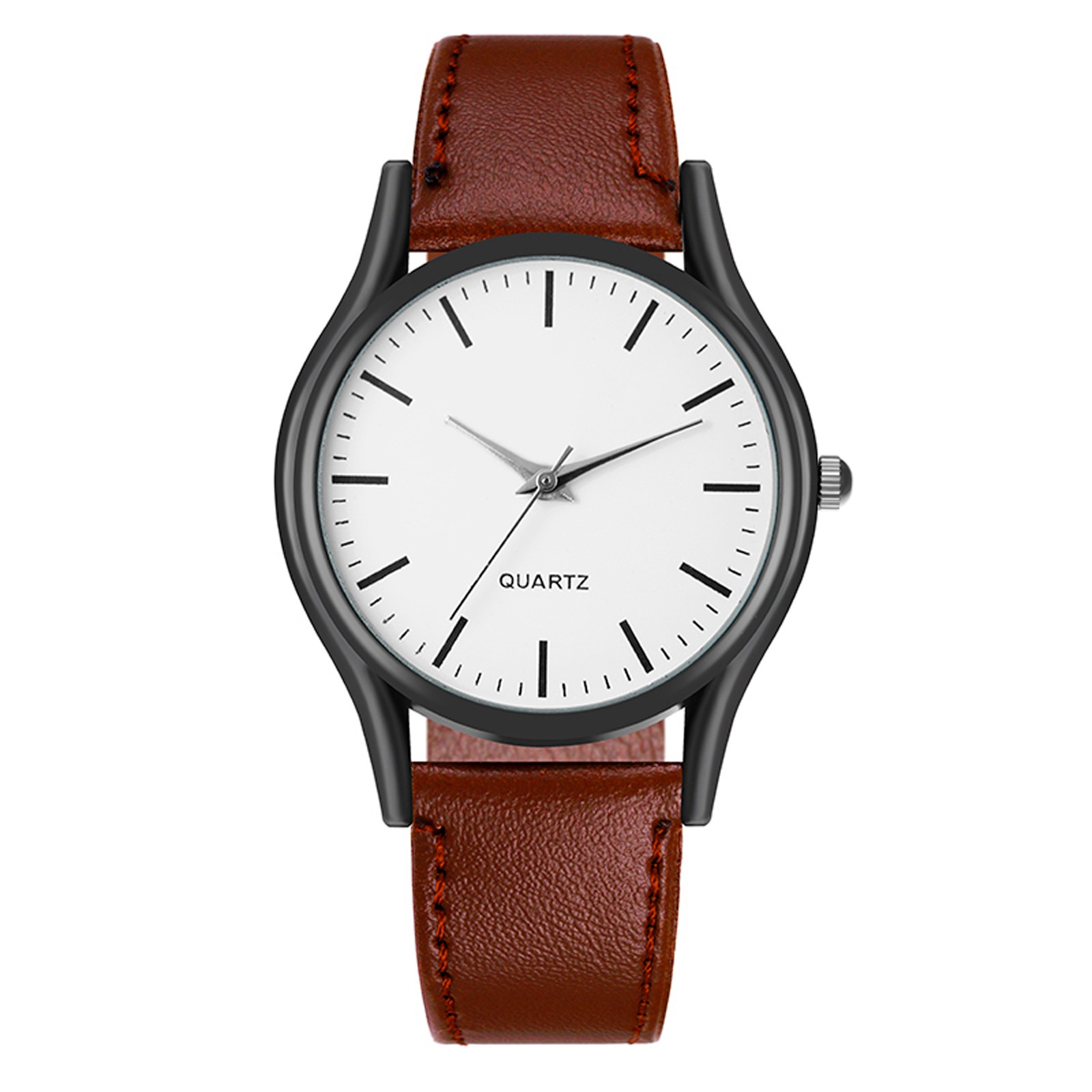 Horloge Voor Mannen Business Handhorloge Lederen Horloge Часы Мужские Erkek Kol Saati Reloj Homjes Para Hombre: Bruin