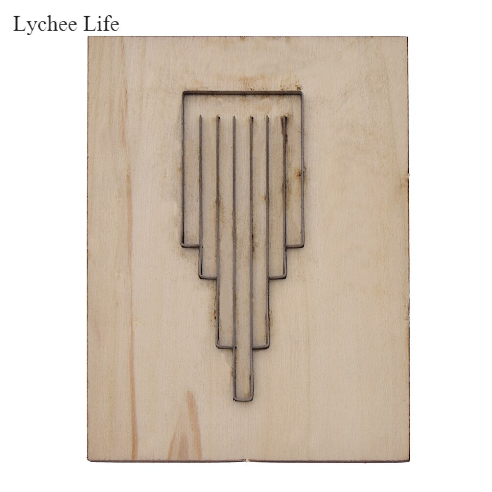 Lychee Life Handmade DIY Small Car Shaped Cutting Punching Model Wooden Leathercraft Cutter Tools: Earrings