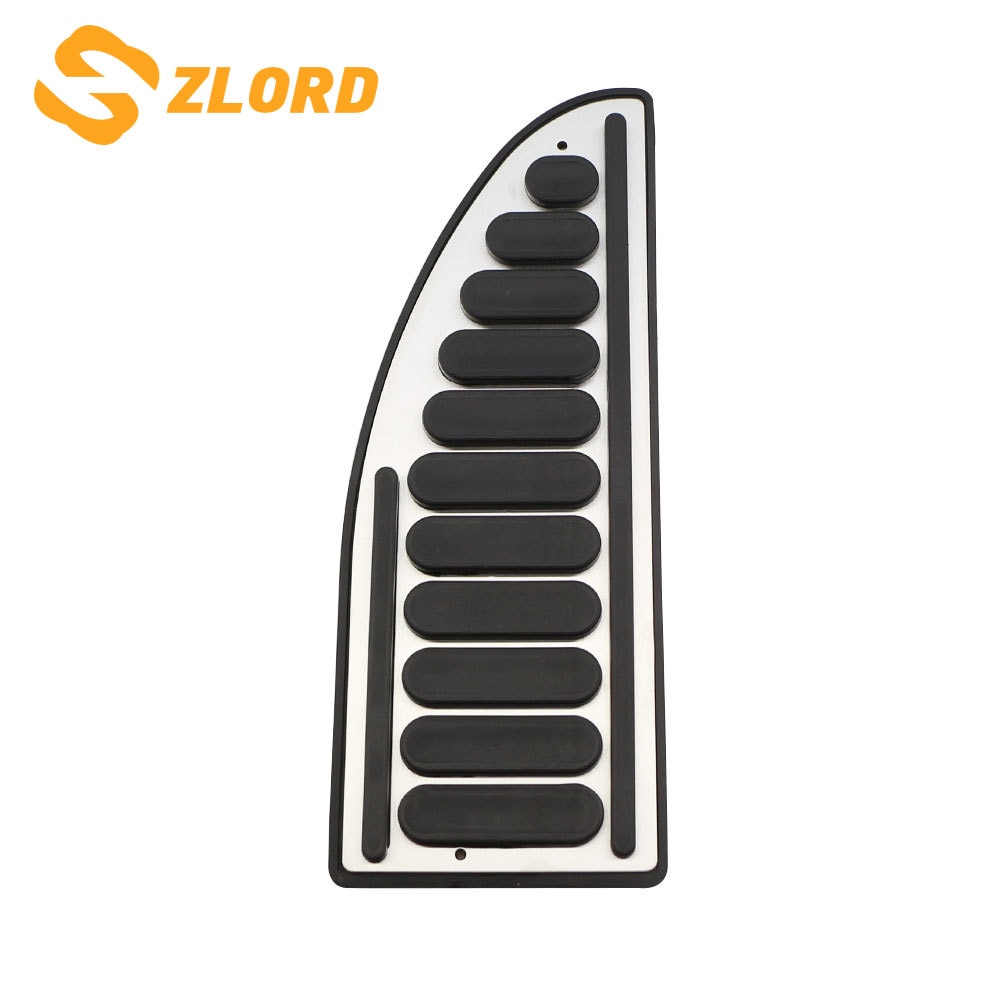 Zlord Car Pedal Footplate Footboard Foot Rest Pedal Cover for Ford Focus 2 3 4 MK2 MK3 MK4 Fiesta Mondeo Fusion Kuga Escape