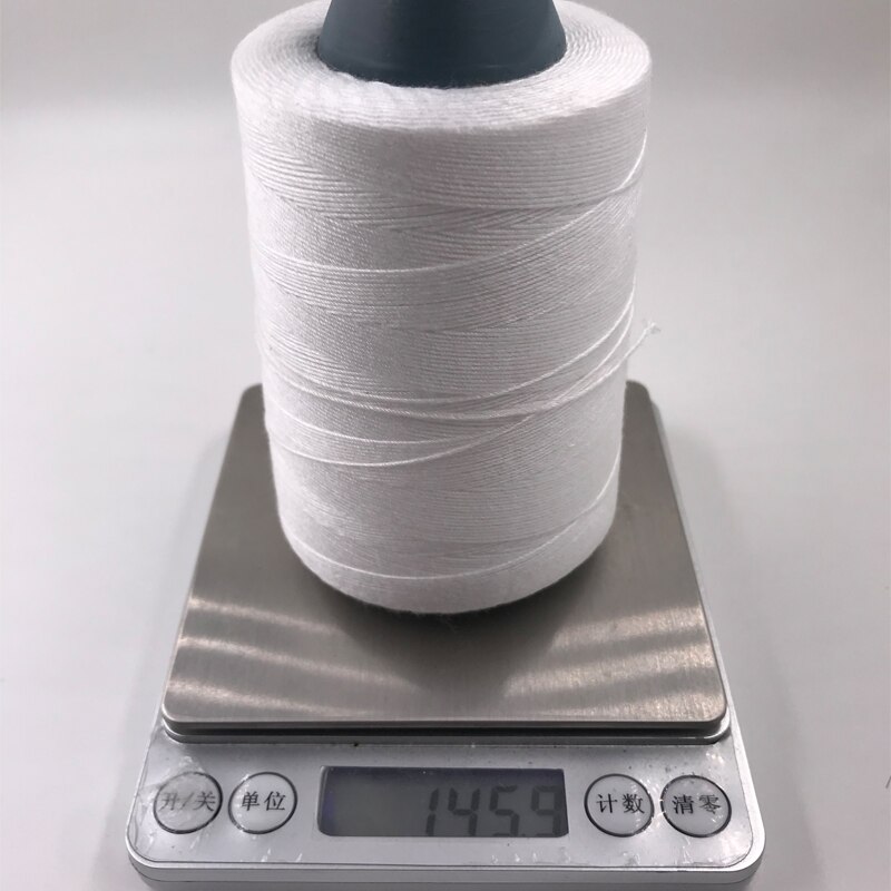 20/6, 20/9 negro blanco línea gruesa 100% hilo de algodón cordón ropa de hilo de coser hogar esencial de algodón decorativo