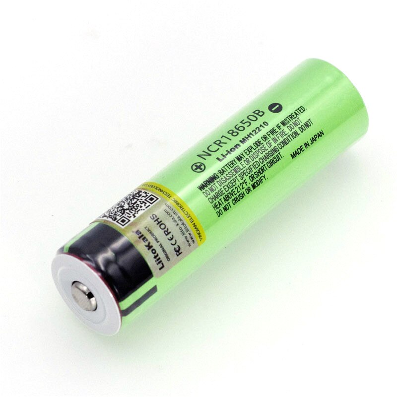 Liitokala NCR18650B 3.7v 3400 mAh 18650 Lithium Rechargeable Battery with Pointed (No PCB) batteries