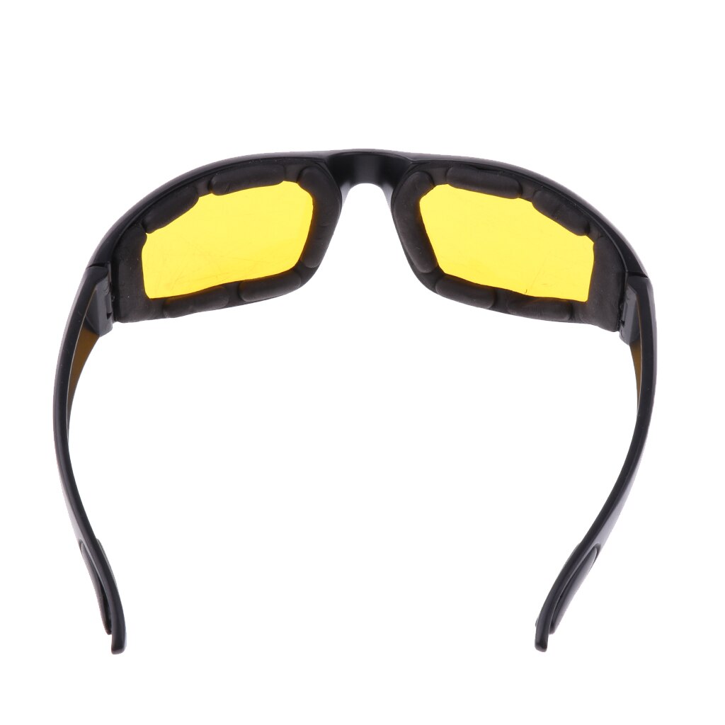 Uv Bescherming Stofdicht Motorrijden Goggle Bril Met Gele Lens