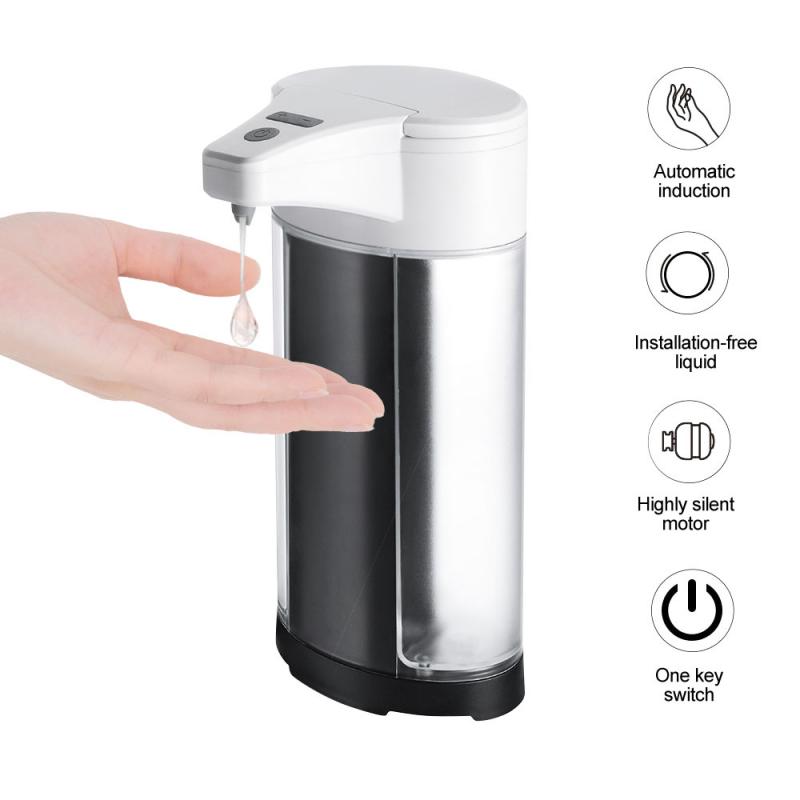 Automatic Soap Dispenser Infrared Touchless Motion Bathroom Dispenser Infrared Motion Sensor Hands-Free Soap Pump Dispenser: 01