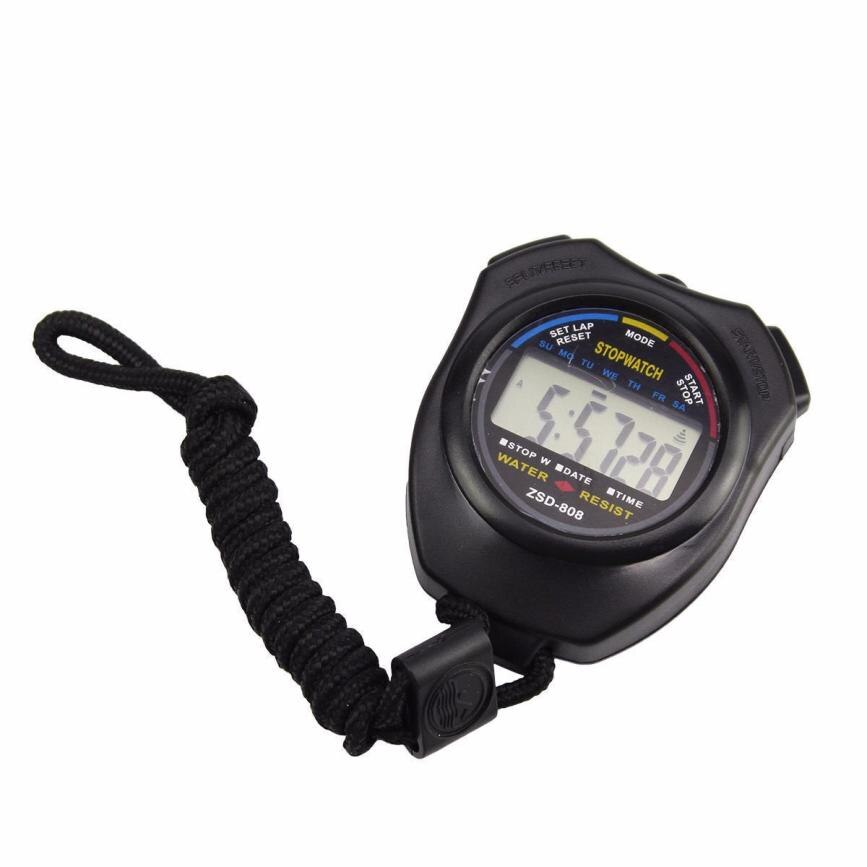 Mode Explosieve Waterdichte Digitale LCD Sport Stopwatch Horloge Chronograaf Timer Counter Alarm Sport Horloges 30P