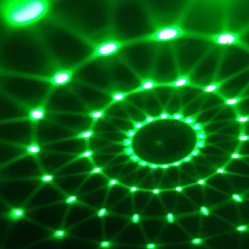 luces de de DJ de bola de discoteca activadas por sonido luz estroboscópica 7 colores RGB luces de escenario LED para Navidad hogar KTV boda Show